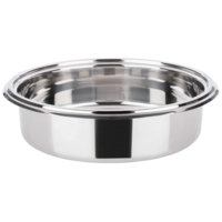 Récipient pour bain-marie ronde inox, Ø 39 cm, 6 L 