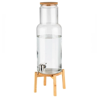 Distributeur de boissons Nordic Wood récipient en verre robuste_1