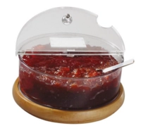 Kühlschale Top Fresh Maxi, Ø 22 cm, H: 14 cm, 2.5l Fuss Buchenholz Fuss Buchenholz