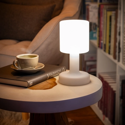 Lampe de table Finn, Ø 13 cm, H: 25 cm, blanc, Polyethylen_2