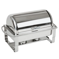 Caterer Rolltop Chafing Dish, inox, 9 L, 63.5 x 35 cm, H: 40 cm, GN 1/1