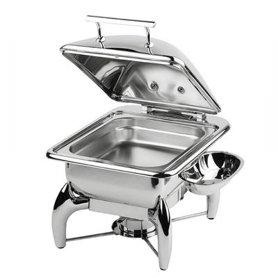 Chafing Dish GN 2/3 Globe, 44 x 41 cm, H: 34 cm 5.5 Liter, Edelstahl-Deckel_1