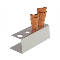 Support à cornets, 9.5 x 27.5 cm, H: 9 cm 