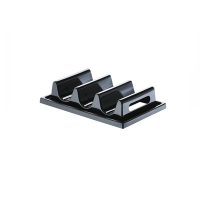 Snackpresenter 3 Mulden, 29 x 19 cm, H: 6.5 cm Polystyrol, schwarz_1