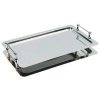 GN 1/1 System-Tablett, 53 x 32.5 cm, NutzH: 4 cm 18/10 Edelstahl