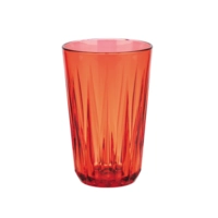 Trinkbecher Crystal, Tritan, rot 8 cm Ø, H: 12.5 cm, 300 ml