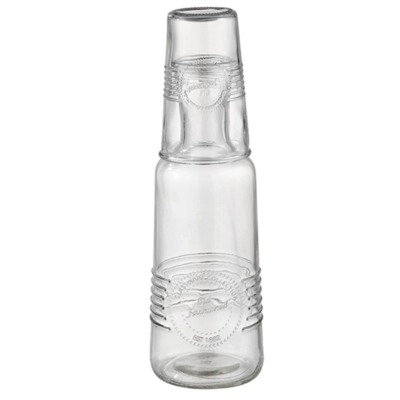 Old Fashioned Karaffe mit Trinkglas, 1l, 0.3 l, H: 31 cm, Ø 9.5 cm_1