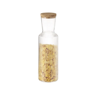 Lines Carafe couvercle liège, H: 27.5 cm, 1.0 l  _2