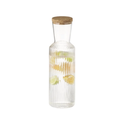 Lines Carafe couvercle liège, H: 27.5 cm, 1.0 l  _3
