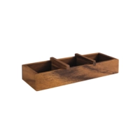 Table Holzbox Akazienholz 23.5 x 8.5 cm, H: 4.5 cm 