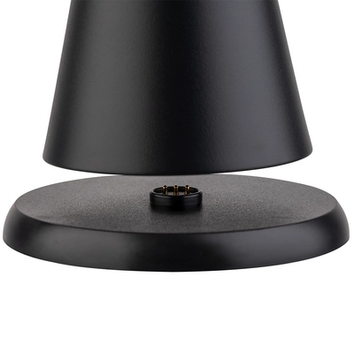 Lampe de table Cone, Ø 13 cm, H: 18 cm, noir _3
