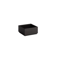 GN 1/6 Holzbox Valo, 17.6 x 16.2 cm, H: 8.5 cm,  schwarz