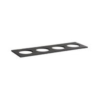 GN 2/4 Naturschieferplatte Valo, 53 x 16.2 cm,  mit 4 Ausschnitten: Ø 10.5 cm