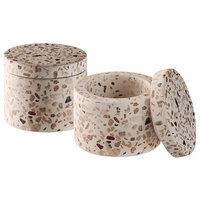 Pot Terrazzo, lot de 2, Ø 6 cm, H: 5 cm, 4 cl 