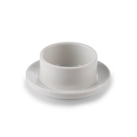 Beurrier de service Ø 9 cm, H: 4 cm, porcelaine 