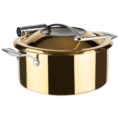 Orbit Chafing Dish 4-tlg. Ø 30.5cm, Edelstahl, 4 l gold_1