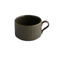 Cappuccinotasse The Grid, Ø 9 cm, H: 6 cm, 20 cl,  mud
