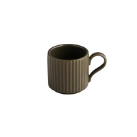 Espressotasse The Grid, Ø 6 cm, H: 6 cm, 8 cl, mud 
