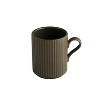 Kaffeebecher The Grid, Ø 7.5 cm, H: 9.5 cm,  24 cl, mud