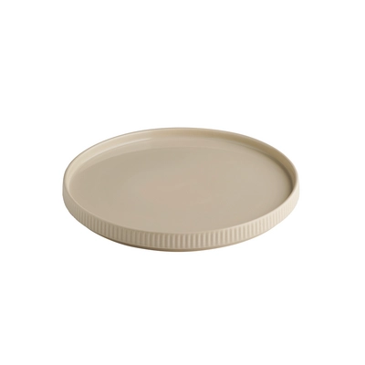 Assiette The Grid, Ø 26 cm, H: 2.5 cm,  sable_1