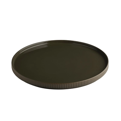 Assiette The Grid, Ø 32 cm, H: 2.5 cm,  mud_1