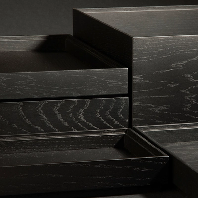 Boîte en bois GN 1/1 Valo, 53 x 32 cm, H: 8.5 cm,  noir_2