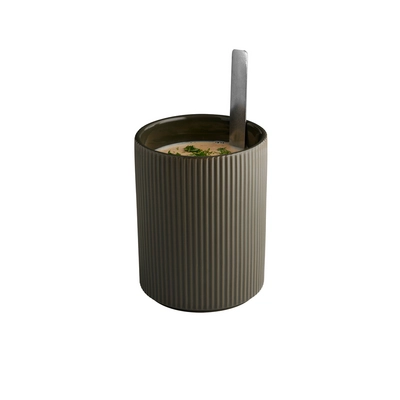 Pot à dressing The Grid, Ø 12.5 cm, H: 16.5 cm,  1.3 litre, mud_2