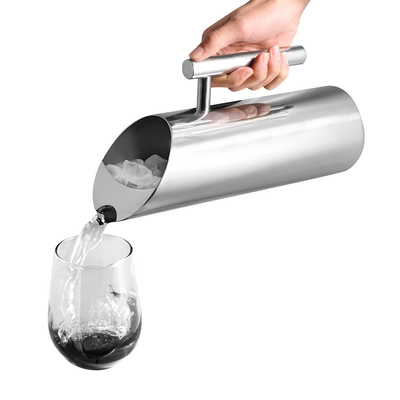 Wasserkanne, Ø 9 cm, H: 27,5 cm, 1.2 Liter,  Edelstahl hochglanzpoliert_2