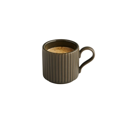 Espressotasse The Grid, Ø 6 cm, H: 6 cm, 8 cl, mud _2