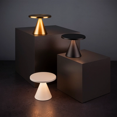 Lampe de table Cone Mini, Ø 13 cm, H: 11.5 cm,  noir_2