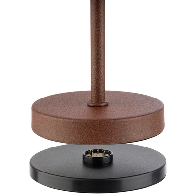 Lampe de table Merle Micro, Ø 8 cm, H: 20 cm, brun _2