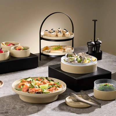 GN 1/2 Naturschieferplatte The Grid,  32.5 x 26.5 cm, mit Ausschnitt: Ø 22 cm_3