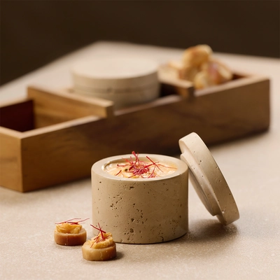 Pot Minera, lot de 2, Ø 6 cm, H: 5 cm, 4 cl,  béton, beige_3