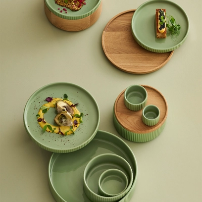 Schale The Grid,  Ø 4.5 cm, H: 4 cm, 2.5 cl,  salbei_3