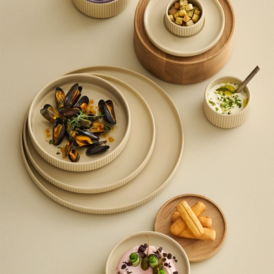 Bol The Grid, Ø 4.5 cm, H: 4 cm, 2.5 cl,  sable_3