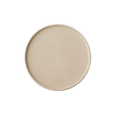 Teller The Grid, Ø 23 cm, H: 2.5 cm,  sand_3