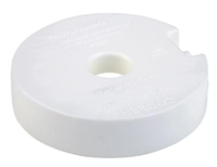Kühlakku, Ø 10.5 cm, H: 2.5 cm, Polyethylen, weiss _1