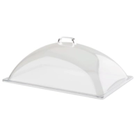 GN 1/1 Cloche bombée, fermée, poignée chromée 