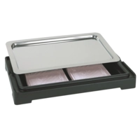 GN 1/1 Présentoir buffet réfrigéré Top Fresh noir, Set: 1 Box, 2 accus + 1 plateau GN 1/1