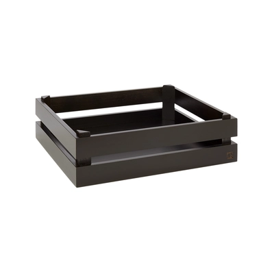 GN Superbox Boîte noir 35 x 29 cm, H: 10.5cm, en bois d'acacia_1