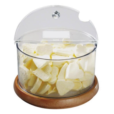 Bol réfrigéré Top Fresh Maxi Ø 22 cm, H: 18 cm, 4.0l, base en bois d'hêtre_1