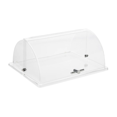 GN 1/2 Cloche rolltop, poignée croissée chromée _1