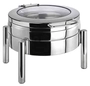 Premium Chafing Dish, CNS, rund,6 L, 55 x 45 cm, H: 34 cm