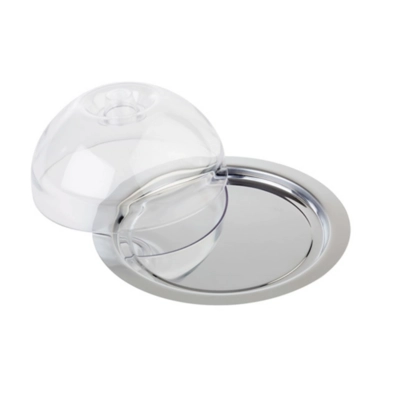 Tablett mit Haube Finesse, Ø 22 cm, H: 9.5 cm 18/0 Edelstahl_1