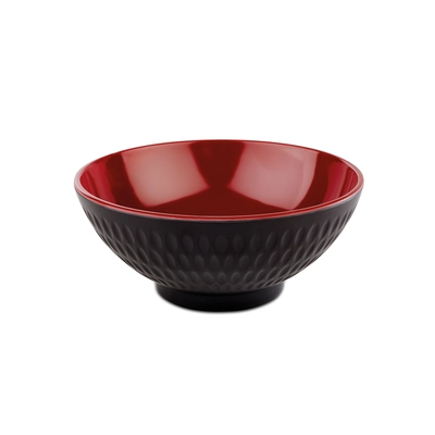 Schale Asia Plus schwarz-rot Ø 13 cm, H: 5.5 cm, 0.35l_1