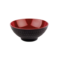 Schale Asia Plus schwarz-rot Ø 13 cm, H: 5.5 cm, 0.35l