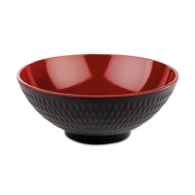 Schale Asia Plus schwarz-rot, Ø 24 cm, H: 9.5 cm, 2.2l_1