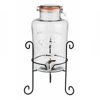 Getränkespender Old Fashined, Ø 27 cm, 7 l H: 50.5 cm, Behälter aus Glas, inkl. Ständer     