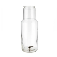 Verre et robinet à distributeur Nordic/Fresh Wood, Ø 17 cm, H: 46 cm