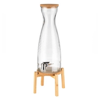 Distributeur de boissons Fresh Wood, 23 x 23cm, H: 56.5 cm, récipient en verre robuste